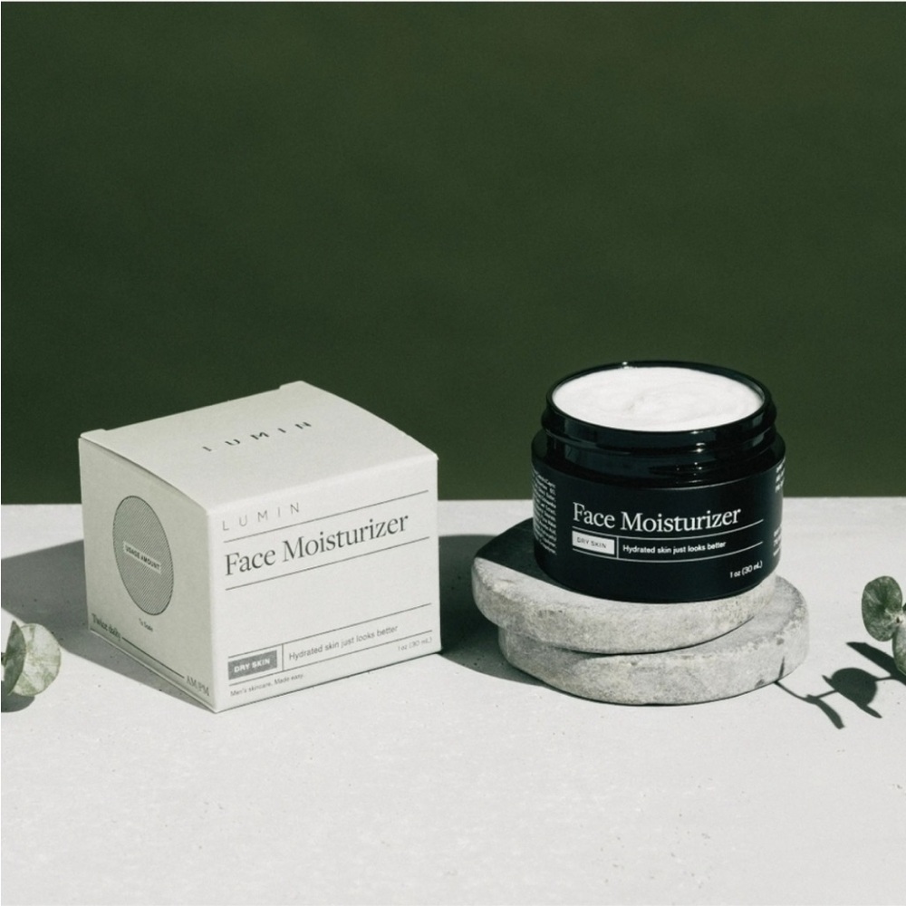 Lumin Charcoal Face Wash, Dark Circle Defense Balm, Face Moisturizer